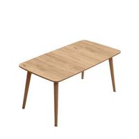 mesa baja de madera luci 100 x 53 x 45 cm - roble