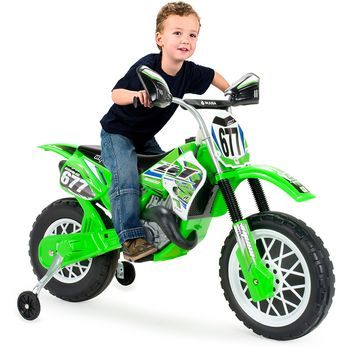 Moto Eléctrica Niño Cross Cr 6v Verde +3 Años