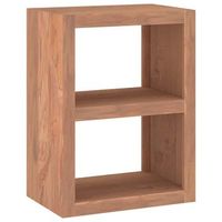 mesa auxiliar de madera maciza de teca 45x30x60 cm vidaxl