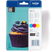 cartuchos de tinta brother lc123rbwbp pack multicolor cmy pigmentado