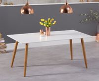 malmo 180cm matt white table