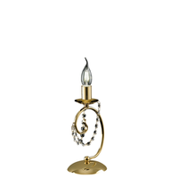 lampara de mesa magda de 1 luz de hierro dorado h27 o13 bl146-lt-or