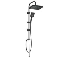 sistema de ducha con cabezal de ducha negro acero inoxidable vidaxl