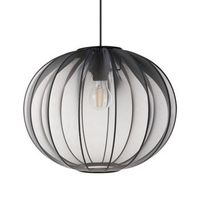 lampara colgante de diseno moderno lampara de techo pantalla de nylon sintetico negro marieta