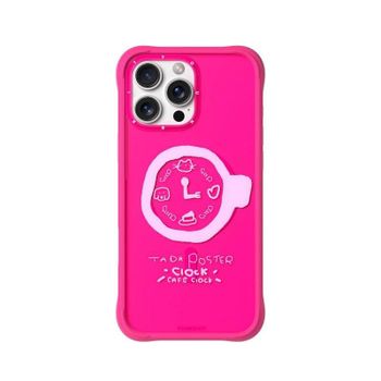 Funda para móvil YoungKit CH3 Coffee Time Silicona Rosa Barbie compatible MagSafe para iPhone 16 Pro Max