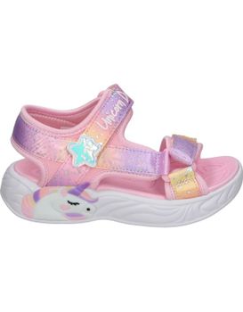 Sandalias Skechers 302682l-lpmt Rosa Para Niña 34