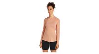 camiseta de manga larga icebreaker  p merino  strong 125 cool lite s   strong   p phere 3 beige para mujer