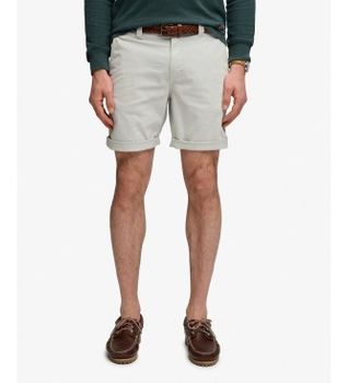 Superdry para hombre. M7110497A Pantalón Corto Utility Chino gris (36), Casual, Algodón