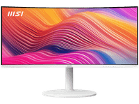 monitor - msi modern md342cqpw 34 uwqhd 1ms mprt 4ms gtg 120hz 1x usb-b 2x usb-a hdmi displayport curvo altavoces integrados blanco