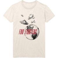 foo fighters camiseta manga larga ufo planes para mujer