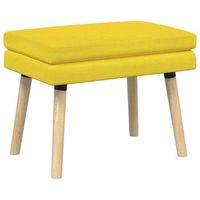 banco de doble capa amarillo claro 60 x 40 x 46 cm tela vidaxl