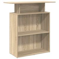 mostrador de recepcion roble sonoma 100x40x104 cm madera de ingenieria vidaxl