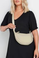 bolso acolchado beige