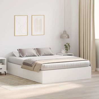 Cama Con Almacenamiento 135 X 190 Cm Madera De Ingeniería Vidaxl