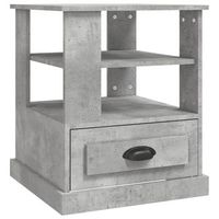 mesa auxiliar  mesita auxiliar  mesa de cafe madera contrachapada gris hormigon 50x50x60 cm
