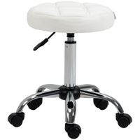 taburete giratorio 355x355x63 cm blanco