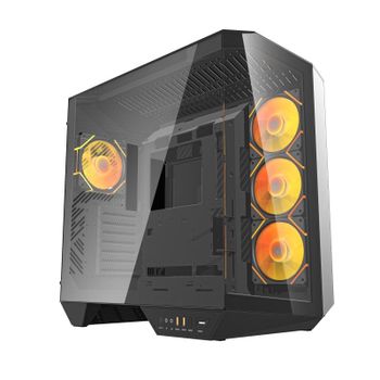 Torre PC darkFlash DY470 Black Full Tower cristal templado 4x ARGB/PWM