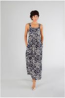 vestido largo de estampado marroqui multiblue arabesque m