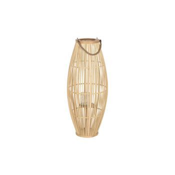 Portavela Bambu 35x35x85 Natural Marron Claro