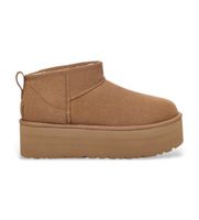 ugg para mujer 1135092 botines de piel w classic ultra mini platform marron 38 3 a 5cm ninguno casual