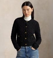 polo ralph lauren para mujer 211978312001 cardigan de lana negro m casual