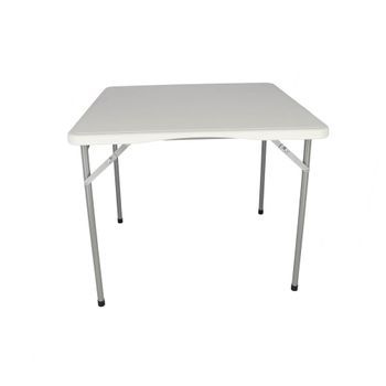Well Home Mesa Plegable Foramto Cuadrado De Polietileno 70x70x75cm