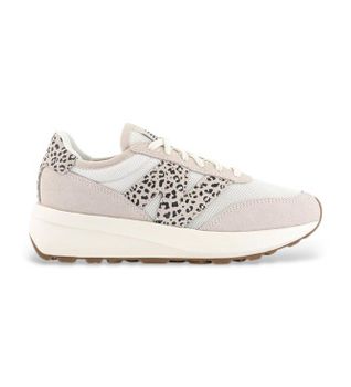 New Balance para mujer. U370V1 Zapatillas de Piel 370 beige (40), 3 a 5cm, Cordones, Casual