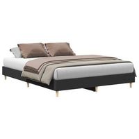 estructura de cama sin colchon negra 140x200 cm vidaxl