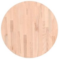 tablero redondo de madera maciza de haya o60x4 cm vidaxl