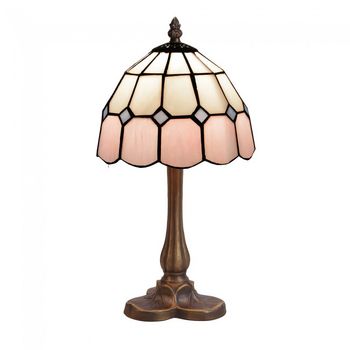 Lámpara de mesa tiffany pink ii