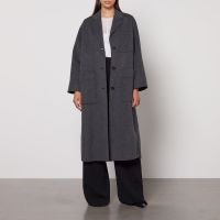weekend max mara galosce wool-blend coat - uk 8