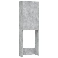 armario de lavadora gris hormigon 64x255x190 cm vidaxl