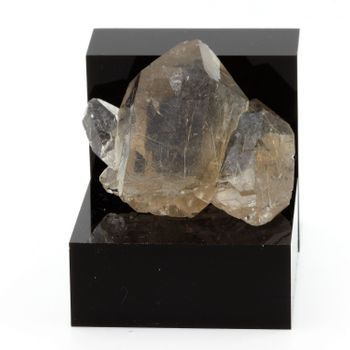 Cuarzo Ahumado - Piedra Natural De Brasil, Chamonix - Cristal Con Inclusiones De Rutina, 280.8 Cts - Certificado De Autenticidad Incluido | 52 X 50 X