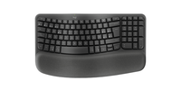 teclado logitech wireless wave keys ergonomico ondulado repositor receptor bolt grafito