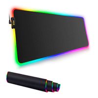alfombrilla gaming rgb alfombrilla gaming led 13 modos 800x300mm con superficie impermeable y base de goma antideslizante para pc ordenador