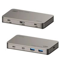 hagibis bd246a estacion de acoplamiento usb4 7-en-1 adaptador divisor de puertos usb con 10gbps usb-a2  10gbps usb-c2