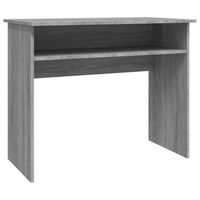 escritorio de madera contrachapada gris sonoma 90x50x74 cm vidaxl