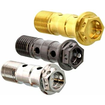 Tornillo banjo M10x1.25 doble racing inox