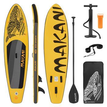 Tabla Hinchable De Paddle Surf Sup Makani 320 X 80 X 15 Cm Amarillo