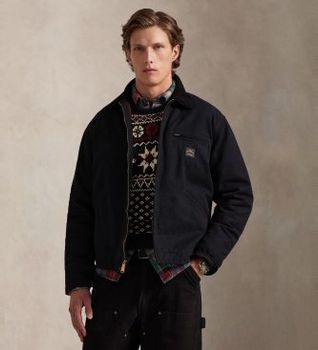 Polo Ralph Lauren para hombre. 710981761001 Chaqueta Country Canvas marino (M), Casual, Poliéster
