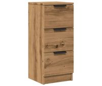 vidaxl aparador madera de ingenieria roble artisian 30x30x70 cm