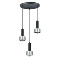 colgante allende 3xe27 negroplata regx35x35 cm