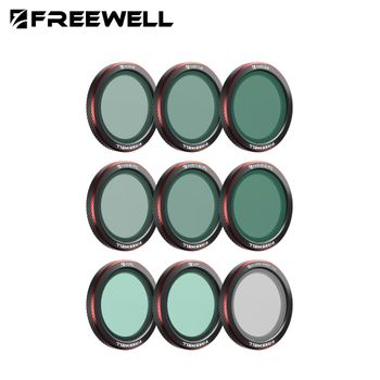 Freewell Paquete de 9 filtros de diseño magnético Compatibilidad DJI NEO 2, ND, ND/PL, CPL, UV y filtro de niebla brillante Accesorios de fotografía