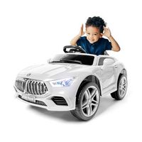 ataa royal 12v blanco - coche electrico infantil para ninos bateria 12v con mando control remoto