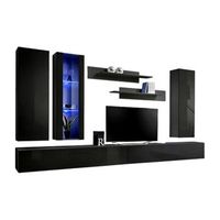 mueble para tv fly e4 de diseno color negro brillante mueble colgante moderno y de moda para su sala de estar