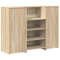 mostrador de recepcion roble sonoma 135x50x1035 cm vidaxl