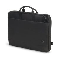 maletin dicota slim eco motion 12-133 poliester reciclado negro bolsillos extra