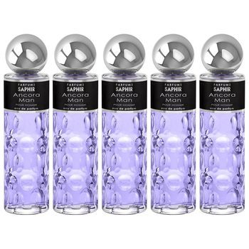 Pack De 5 Eau De Parfum Para Hombre Saphir Ancora 200 Ml