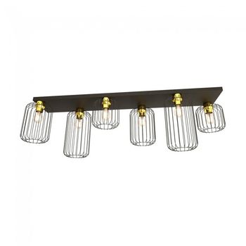 Plafón de techo coberti oro (6 luces)