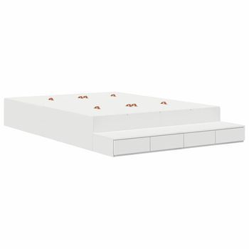 Cama Con Almacenamiento Con Cajón 160 Cm Madera De Ingeniería Vidaxl